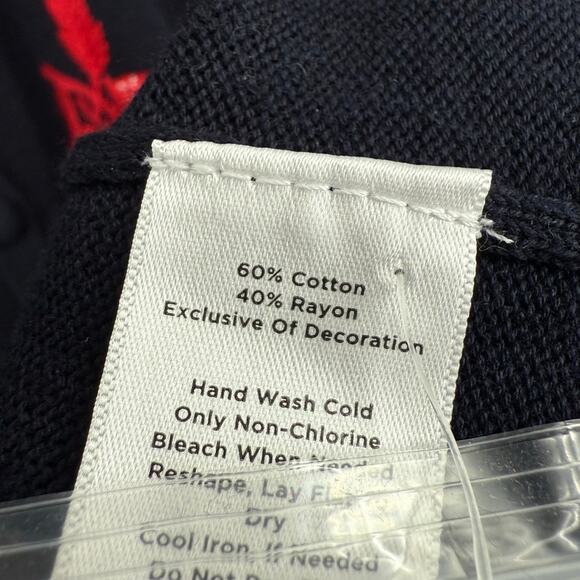 NEW NWT Talbots Medium Christmas Sweater Knit Strawberries Blouse Shirt Top - Picture 7 of 8